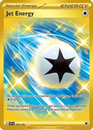 Jet Energy 252/191 - Holofoil SV08 Surging Sparks - Hyper Rare