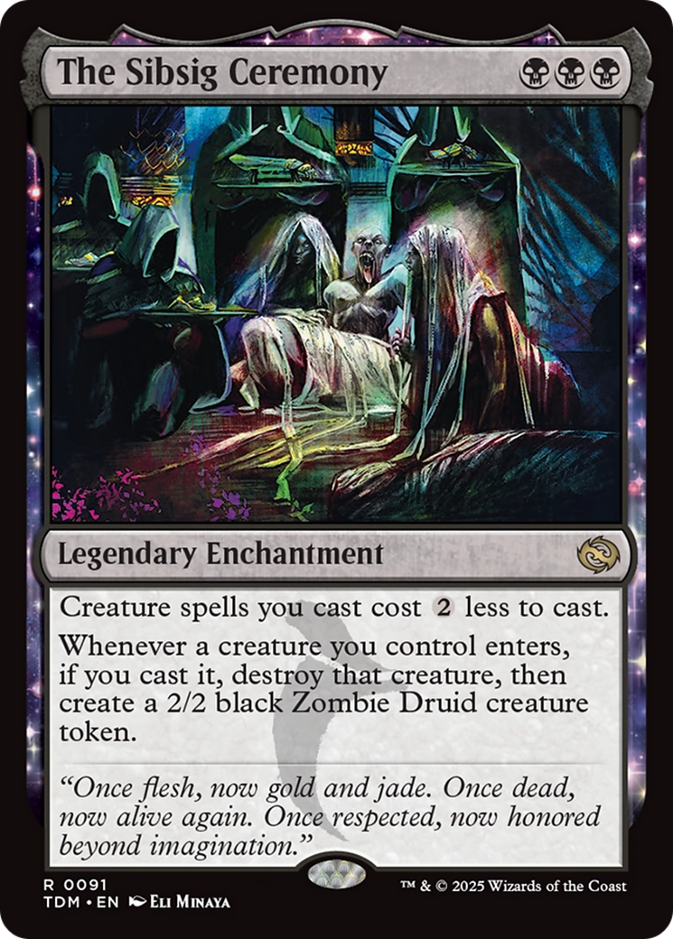 The Sibsig Ceremony (TDM-091) - Tarkir: Dragonstorm: (enchantment) Foil