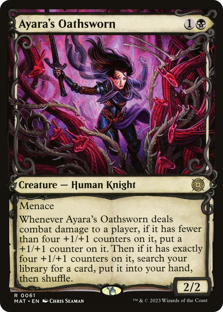 Ayara's Oathsworn (Showcase) (MAT-061) - March of the Machine: The Aftermath: (Showcase)