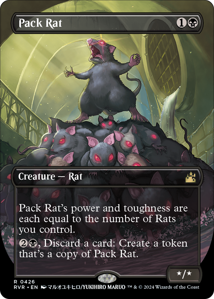 Pack Rat (Anime Borderless) (RVR-426) - Ravnica Remastered (Borderless) Foil