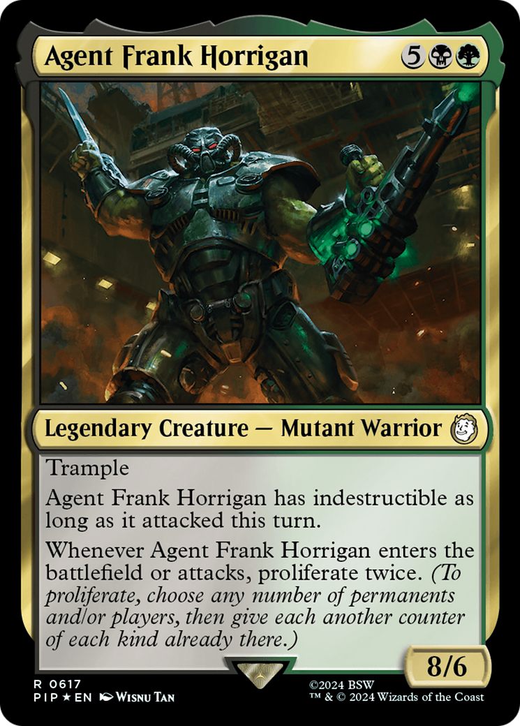 Agent Frank Horrigan (Surge Foil) (PIP-617) - Fallout Foil