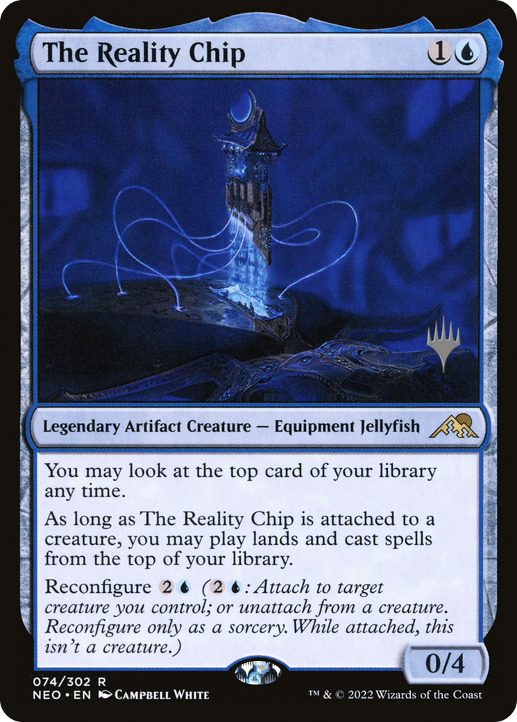 The Reality Chip (PPNEO-74P) - Kamigawa: Neon Dynasty Promos Foil