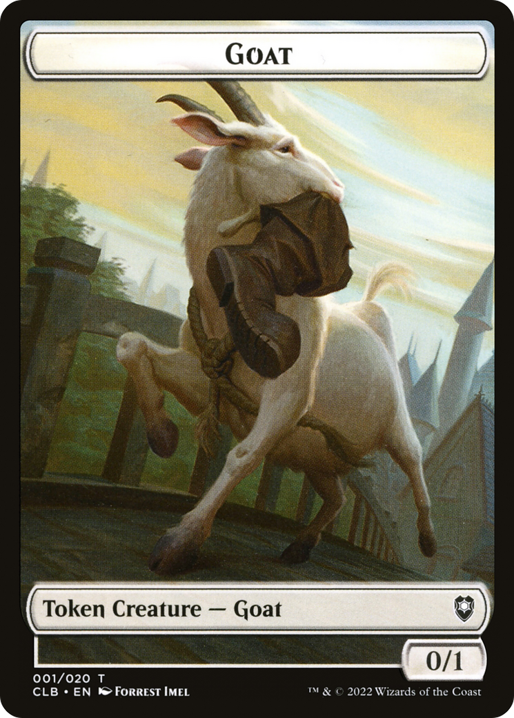 Goat Token (CLB-001) - Battle for Baldur's Gate Tokens Foil