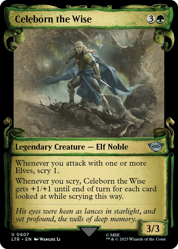 Celeborn the Wise (Showcase Scrolls) (LTR-607) - The Lord of the Rings: Tales of Middle-earth: (Showcase) Foil