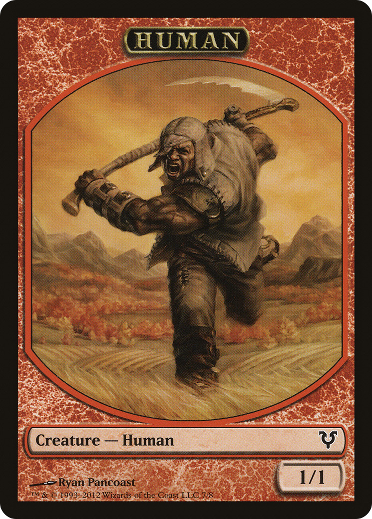 Human Token (7) (AVR-007) - Avacyn Restored Tokens