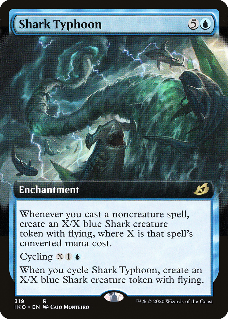 Shark Typhoon (Extended Art) (IKO-319) - Ikoria: Lair of Behemoths: (Extended Art) Foil