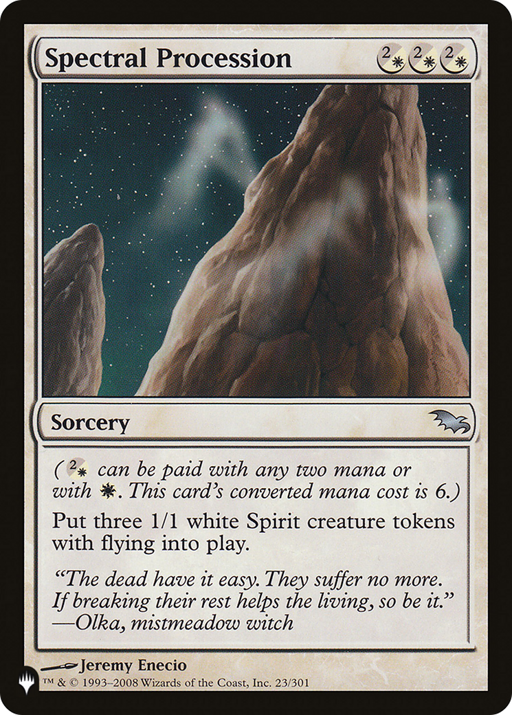 Spectral Procession (LIST-SHM-23) - The List