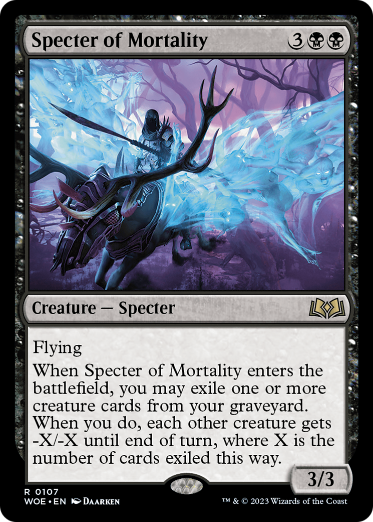 Specter of Mortality (WOE-107) - Wilds of Eldraine Foil