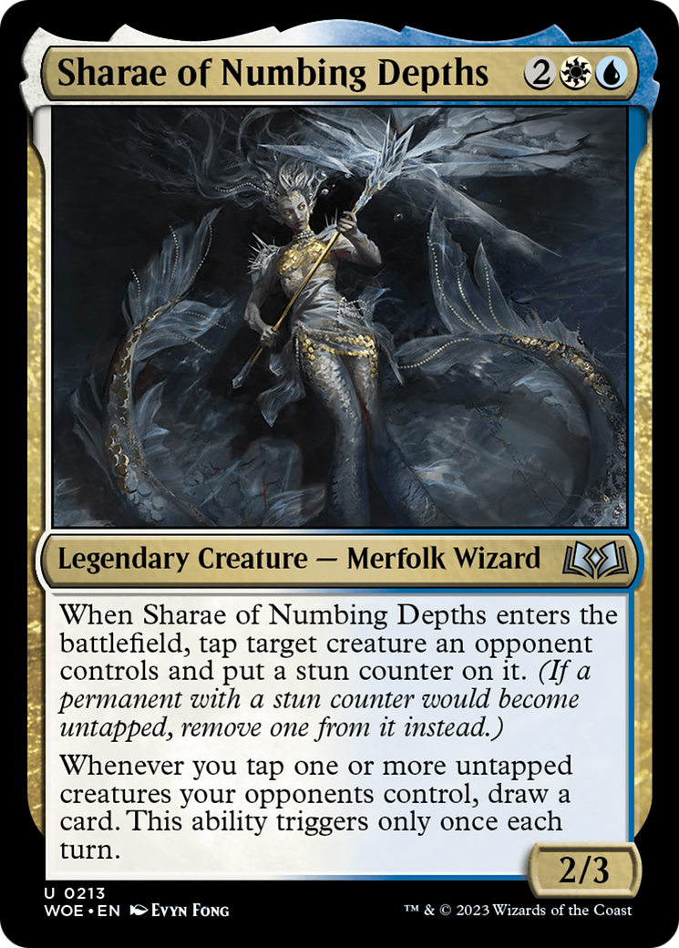 Sharae of Numbing Depths (WOE-213) - Wilds of Eldraine Foil