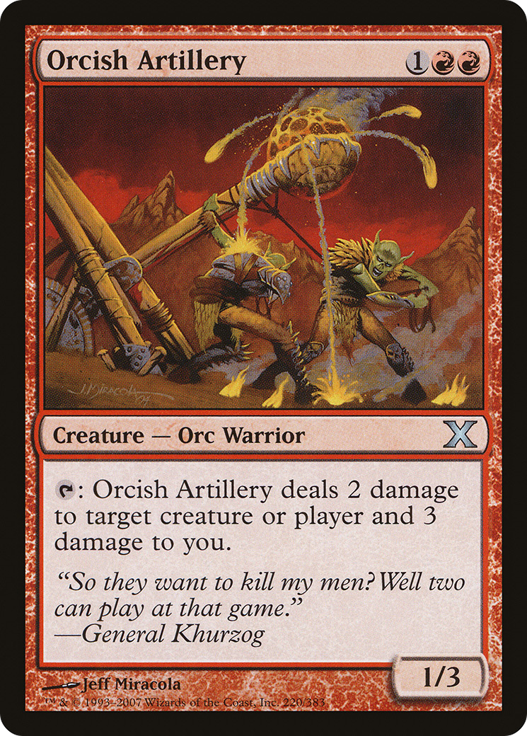 Orcish Artillery (10E-220) - Tenth Edition Foil