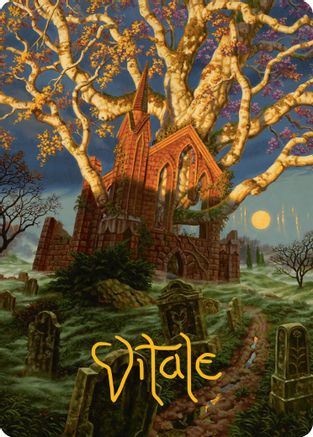 Abundant Growth Art Card (Gold-Stamped Signature) (AAINR-013) - Art Series: Innistrad Remastered