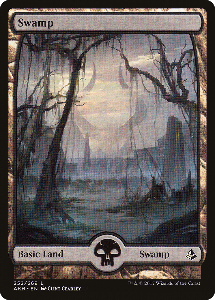 Swamp (252) - Full Art (AKH-252) - Amonkhet Foil