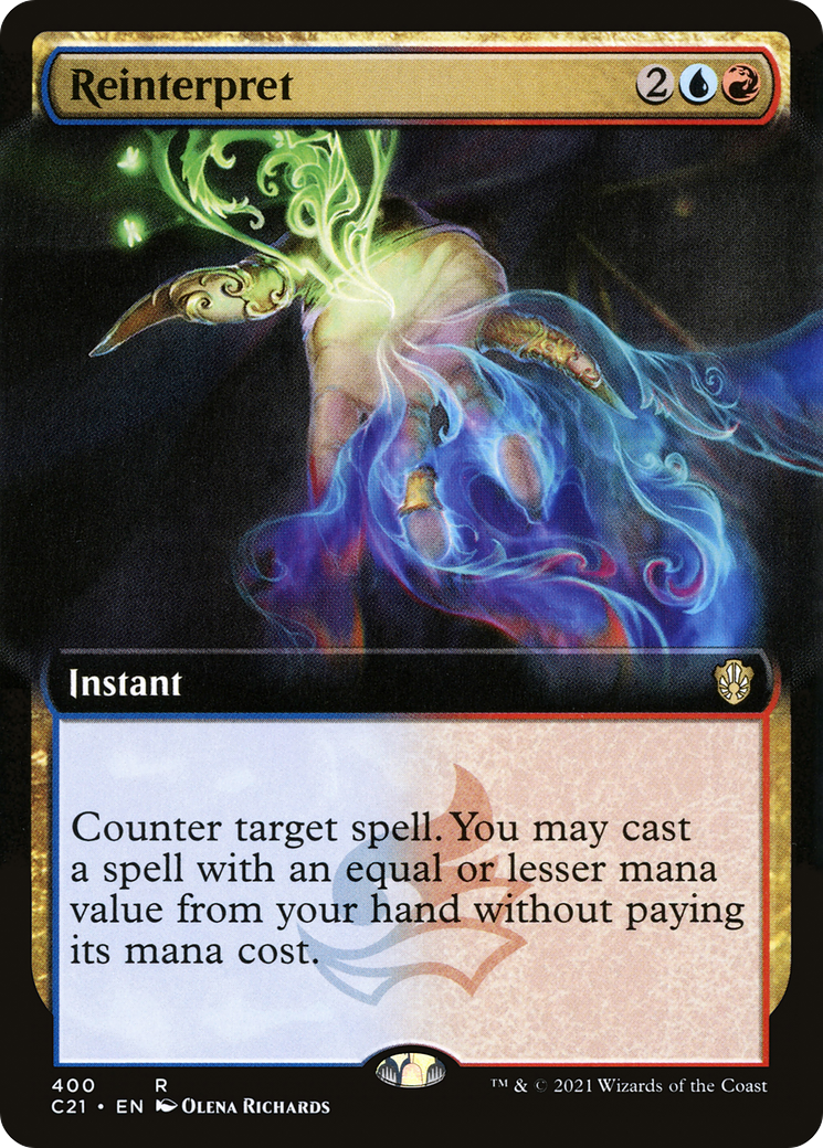 Reinterpret (Extended Art) (C21-400) - Commander 2021: (Extended Art)