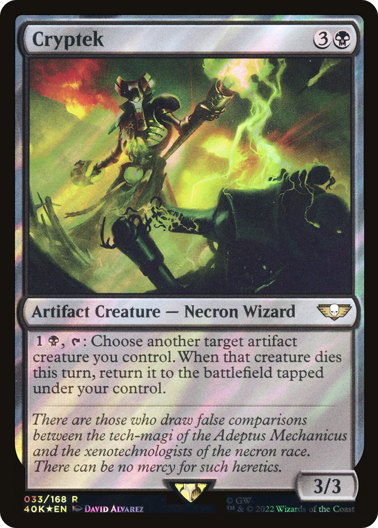 Cryptek (Surge Foil) (40K-33★) - Warhammer 40,000 Commander Foil