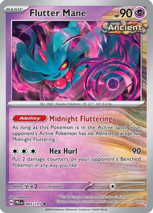 Flutter Mane 043/131 - Holofoil SV Prismatic Evolutions - Rare