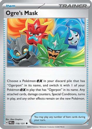 Ogre's Mask 118/131 SV Prismatic Evolutions - Uncommon