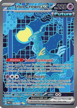 Iron Crown ex 158/131 - Holofoil SV Prismatic Evolutions - Special Illustration Rare