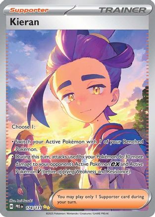 Kieran 174/131 - Holofoil SV Prismatic Evolutions - Special Illustration Rare
