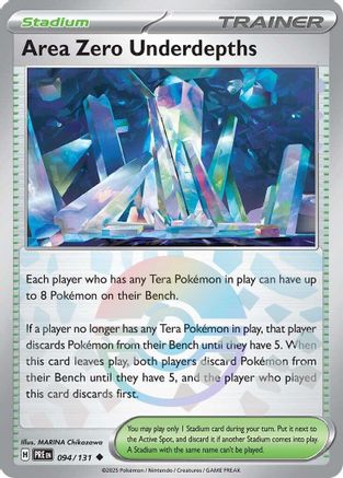 Area Zero Underdepths (Poke Ball Pattern) 094/131 - Holofoil SV Prismatic Evolutions - Uncommon