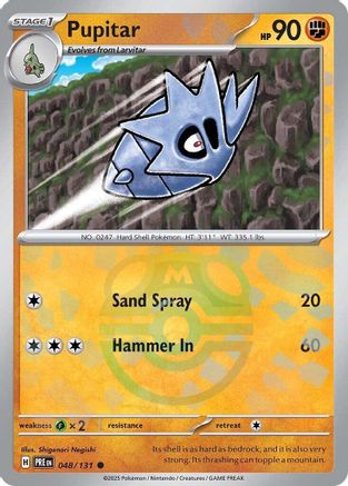 Pupitar (Master Ball Pattern) 048/131 - Holofoil SV Prismatic Evolutions - Common