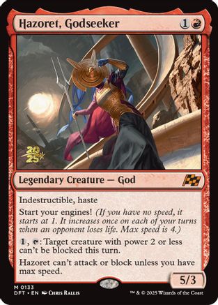 Hazoret, Godseeker (PRE-133) - Prerelease Cards Foil