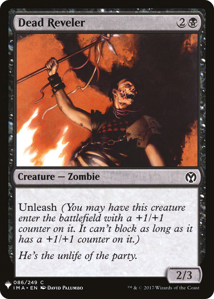 Dead Reveler (LIST-IMA-86) - The List