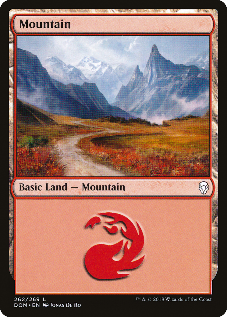 Mountain (262) (DOM-262) - Dominaria Foil