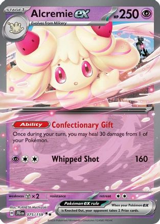 Alcremie ex 075/159 - Holofoil SV09 Journey Together - Double Rare