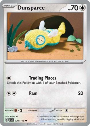 Dunsparce 120/159 - Reverse Holofoil SV09 Journey Together - Common