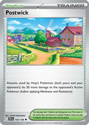 Postwick 154/159 - Reverse Holofoil SV09 Journey Together - Uncommon