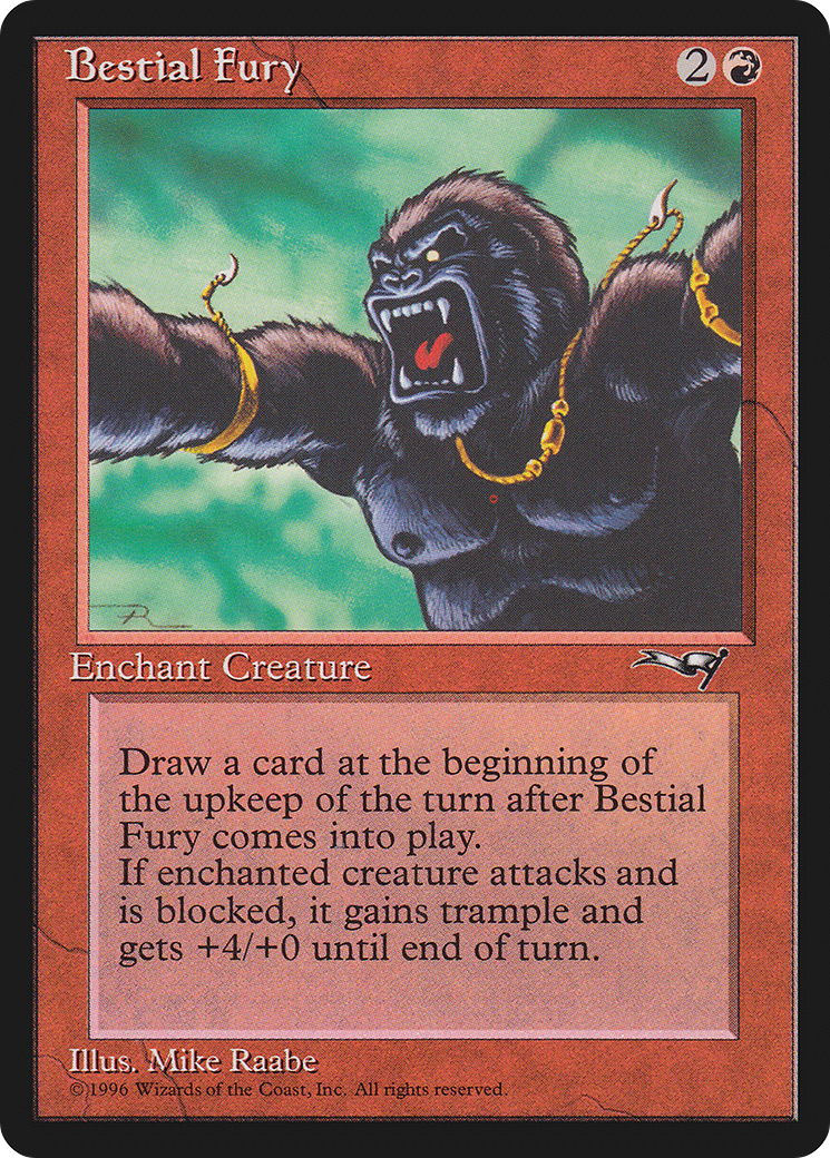 Bestial Fury (Facing Left) (ALL-67A) - Alliances