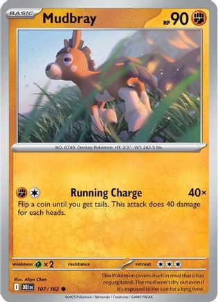 Mudbray 107 - Reverse Holofoil SV10 Destined Rivals - Common