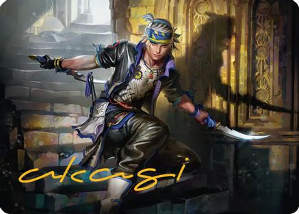 Locke Cole Art Card (Gold-Stamped Signature) (AAFIN-015) - Art Series: FINAL FANTASY