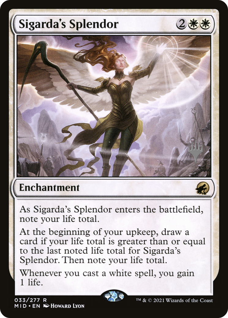 Sigarda's Splendor (PPMID-33P) - Innistrad: Midnight Hunt Promos Foil