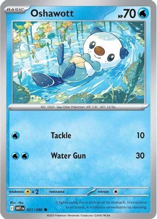 Oshawott 021/086 SV White Flare - Common