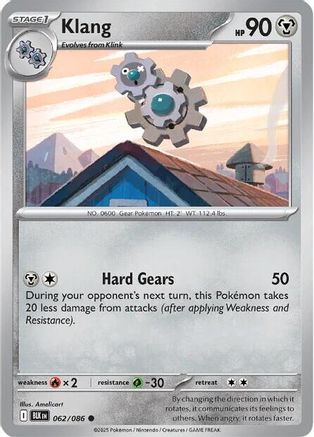 Klang 062/086 - Reverse Holofoil SV Black Bolt - Common