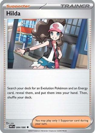 Hilda 084/086 - Reverse Holofoil SV White Flare - Uncommon