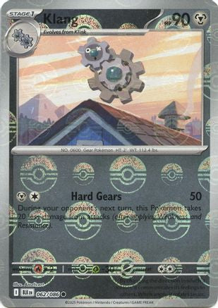 Klang (Poke Ball Pattern) 062/086 - Holofoil SV Black Bolt - Common