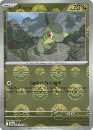 Axew (Poke Ball Pattern) 068/086 - Holofoil SV Black Bolt - Common
