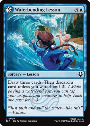 Waterbending Lesson (TLA-080) - Avatar: The Last Airbender Foil