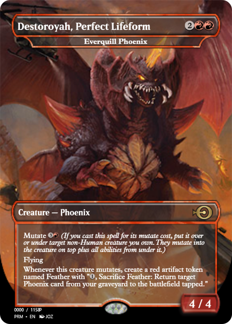 Everquill Phoenix (PRM-80929) - Magic Online Promos / Destroyah, Perfect Lifeform Foil