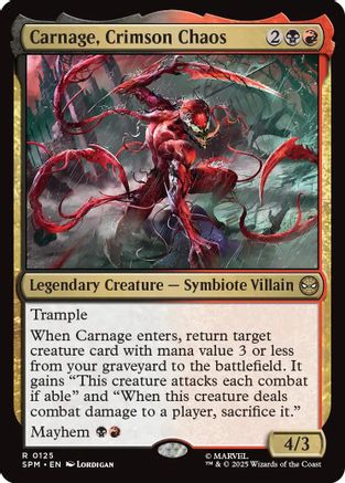 Carnage, Crimson Chaos (SPM-125) - Marvel's Spider-Man