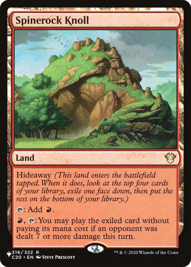 Spinerock Knoll (LIST-C20-316) - The List