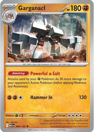 Garganacl 084/132 ME01 Mega Evolution - Uncommon