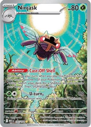 Ninjask 137/132 - Holofoil ME01 Mega Evolution - Illustration Rare