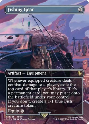 Fishing Gear (Borderless) (FIC-461) - Commander: FINAL FANTASY Foil