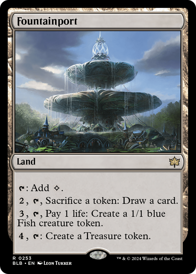 Fountainport (BLB-253) - Bloomburrow Foil
