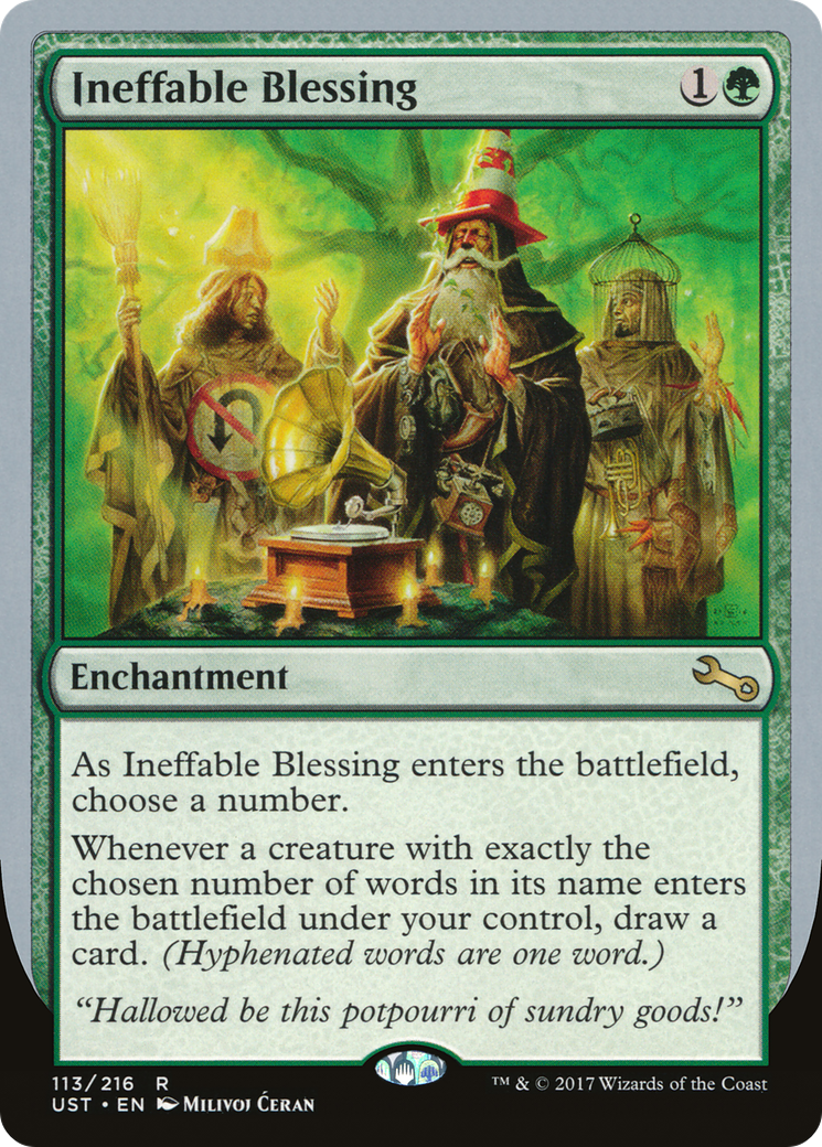 Ineffable Blessing (F) (UST-113F) - Unstable Foil
