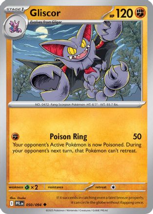 Gliscor 050/094 ME02 Phantasmal Flames - Uncommon