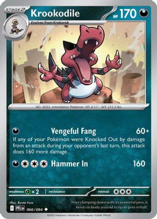 Krookodile 066/094 ME02 Phantasmal Flames - Uncommon